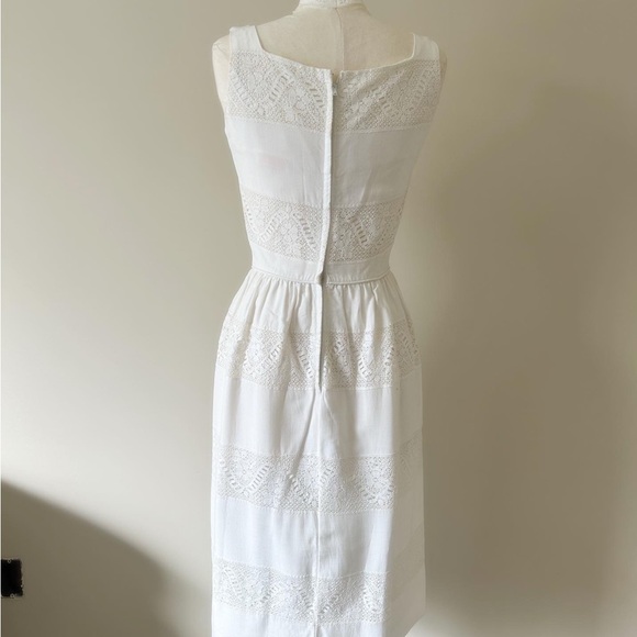 Vintage Saks Fifth Avenue White Wiggle Dress - Picture 3 of 3